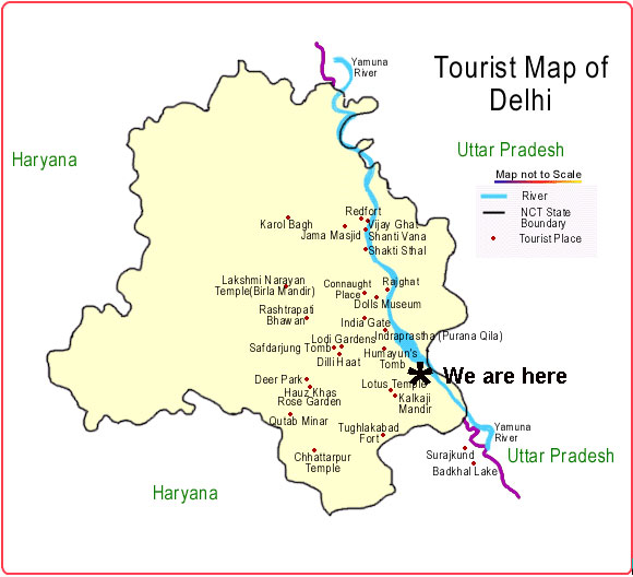 Delhi hotels near tourist attraction